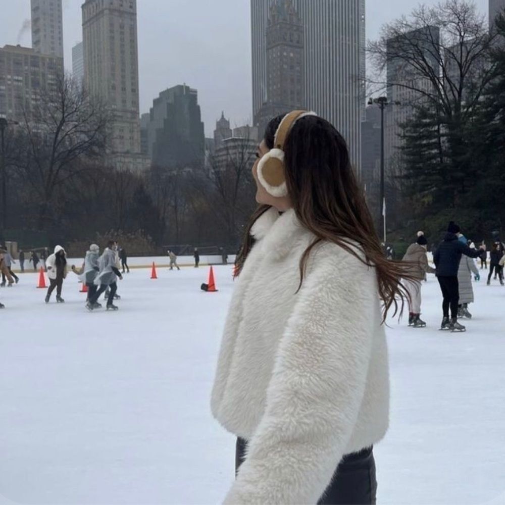 Furry white Jacket